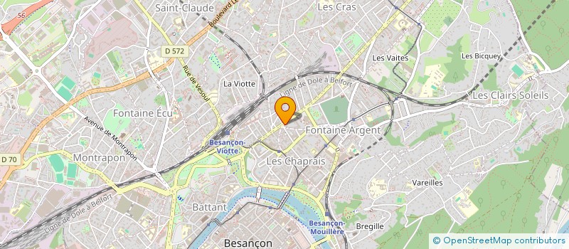 localisation de l'entreprise MADAME THALIA GOMBAULD  BESANCON