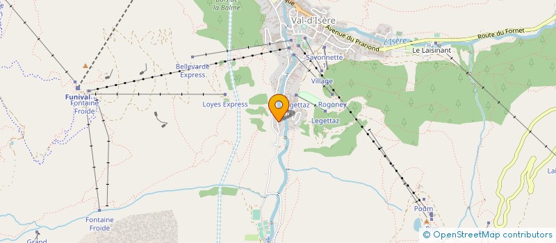 localisation de l'entreprise MADAME THALLULA SEGURA  VAL-D'ISERE