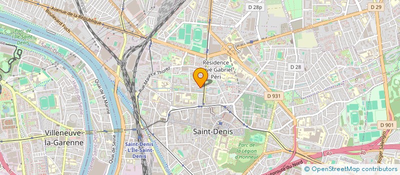 localisation de l'entreprise MADAME THAMILA BENAHMED à SAINT-DENIS