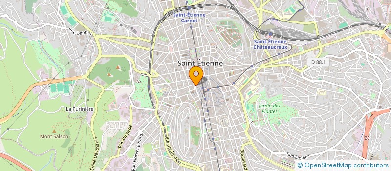 localisation de l'entreprise MADAME THAMILA MESSAOUDI  SAINT-ETIENNE