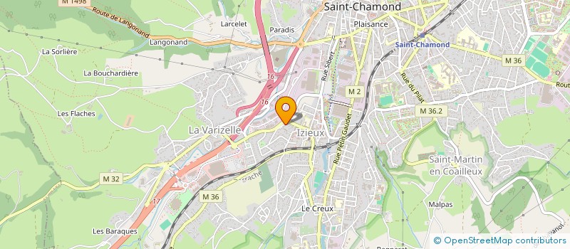 localisation de l'entreprise MADAME THANA MAZER  SAINT-CHAMOND