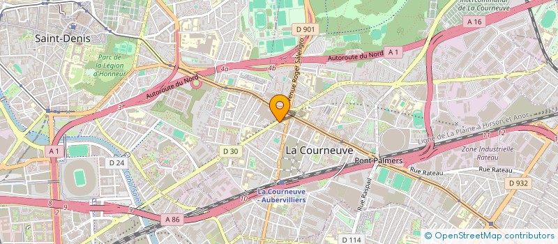 localisation de l'entreprise MADAME THANATCHA KOSAFON à LA COURNEUVE