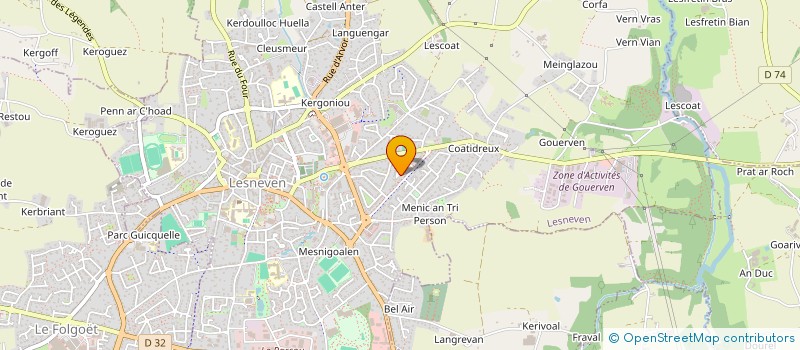 localisation de l'entreprise MADAME THANCHANOK THESCHALEE  LESNEVEN