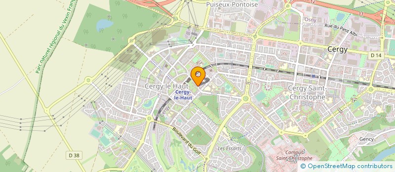 localisation de l'entreprise MADAME THANH-CHAU NGUYEN-DUC  CERGY