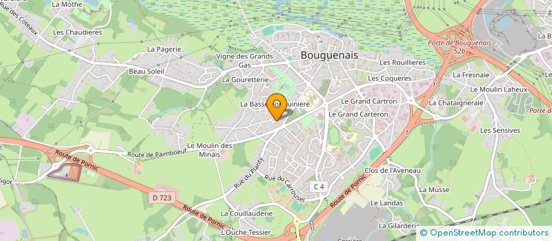 localisation de l'entreprise MADAME THANH DUONG  BOUGUENAIS