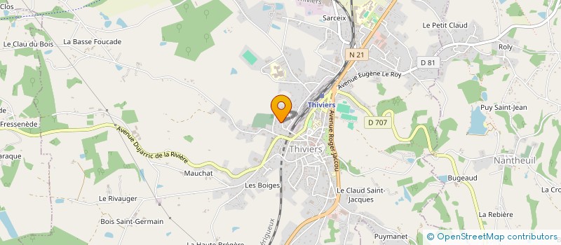 localisation de l'entreprise MADAME THANH NGO  THIVIERS