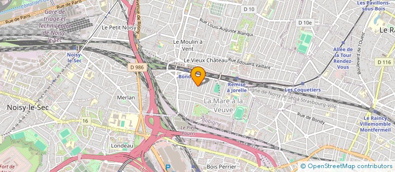 localisation de l'entreprise MADAME THANH NGUYEN  BONDY