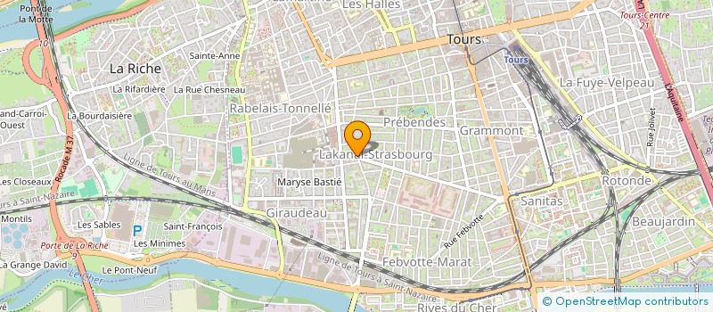 localisation de l'entreprise MADAME THANINA BAILECHE  TOURS