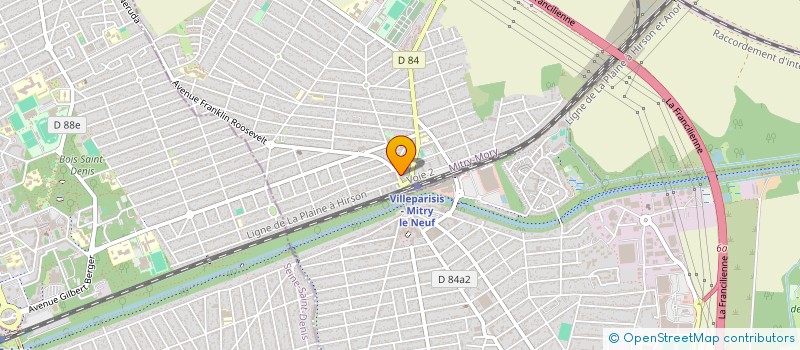 localisation de l'entreprise MADAME THANINA FELLAH  MITRY-MORY