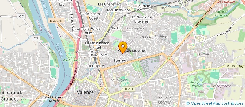 localisation de l'entreprise MADAME THANINA MOUSSAOUI à BOURG-LES-VALENCE