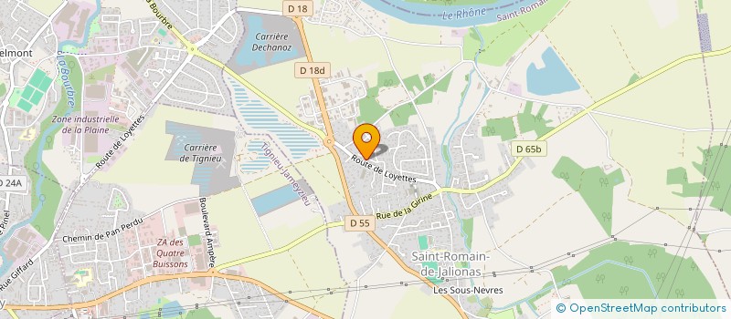 localisation de l'entreprise MADAME THAO HUYNH à SAINT-ROMAIN-DE-JALIONAS