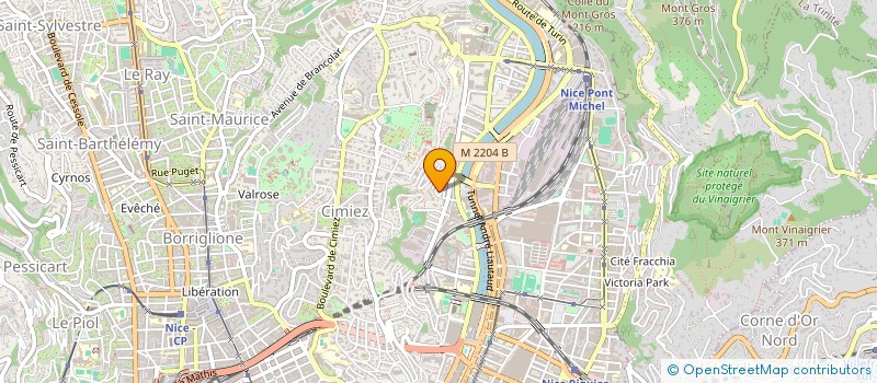 localisation de l'entreprise MADAME THAYNARA ALVES DE BARROS SILVA à NICE