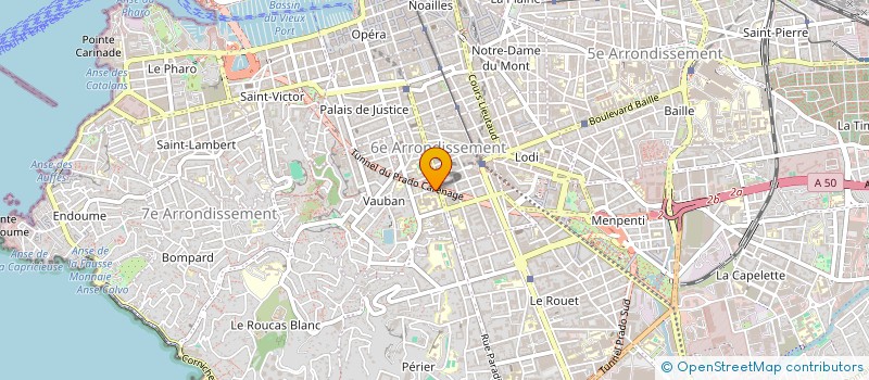 localisation de l'entreprise MADAME THEA BONGRAND  MARSEILLE 6EME