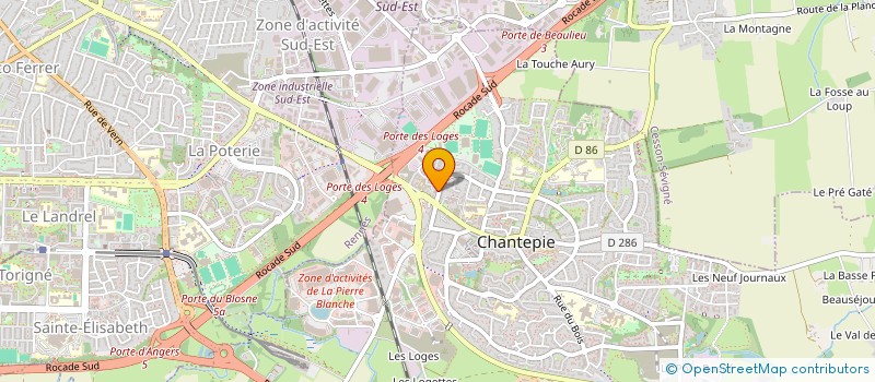 localisation de l'entreprise MADAME THEA BOUDINEAU  CHANTEPIE