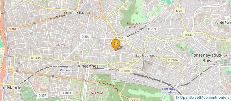 localisation de l'entreprise MADAME THEA BROCHARD  VINCENNES