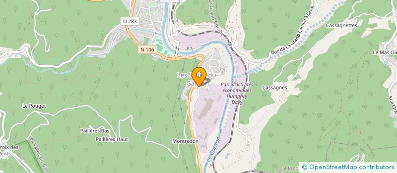 localisation de l'entreprise MADAME THEA FERNANDEZ  LES SALLES-DU-GARDON