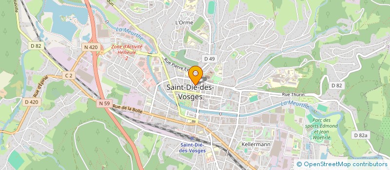 localisation de l'entreprise MADAME THEA IAMUNDO-YBRY  SAINT-DIE-DES-VOSGES