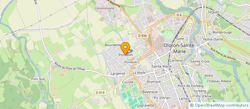 localisation de l'entreprise MADAME THEA LOURDIN  OLORON-SAINTE-MARIE