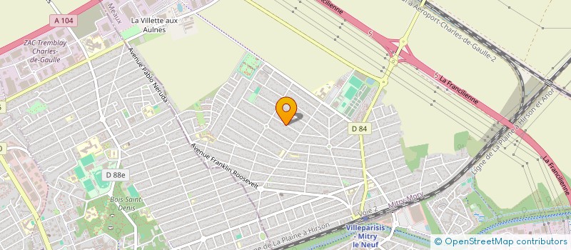 localisation de l'entreprise MADAME THEA SOARES  MITRY-MORY