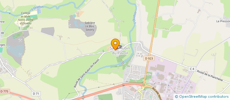 localisation de l'entreprise MADAME THEANA PELERBE  SEGRE-EN-ANJOU BLEU