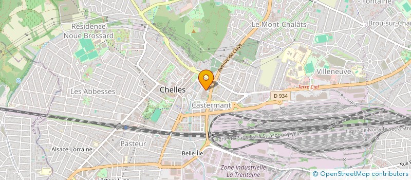 localisation de l'entreprise MADAME THECIA NOMBO TCHITOULA  CHELLES