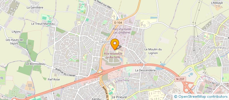 localisation de l'entreprise MADAME THELMA BOUSQUET  LAGORD