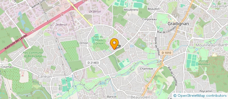 localisation de l'entreprise MADAME THELMA PETIT  GRADIGNAN