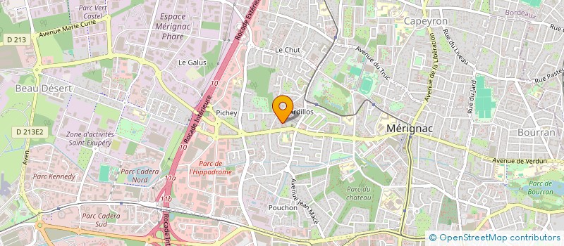 localisation de l'entreprise MADAME THELMA SEMPERE  MERIGNAC