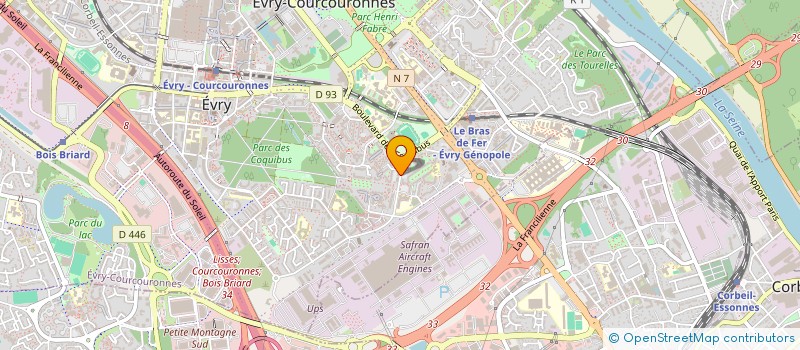 localisation de l'entreprise MADAME THEODORA DJOTOHOU  EVRY-COURCOURONNES