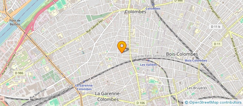 localisation de l'entreprise MADAME THEODORA JOELLE CHEVALLIER  COLOMBES