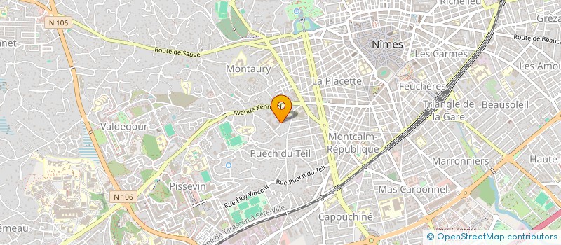 localisation de l'entreprise MADAME THEODORA MENIAUD  NIMES