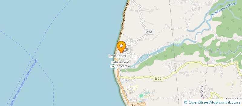 localisation de l'entreprise MADAME THEODORE MEPHANE  LE CARBET