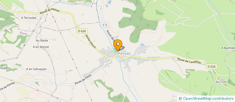 localisation de l'entreprise MADAME THERESE ABADIE  LASSEUBE-PROPRE