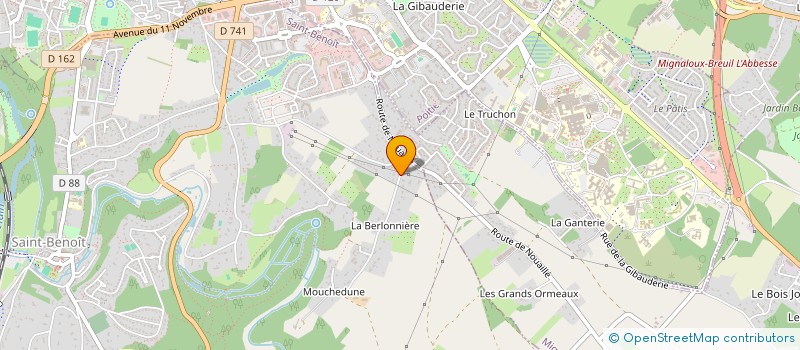 localisation de l'entreprise MADAME THERESE ALLARD  SAINT-BENOIT