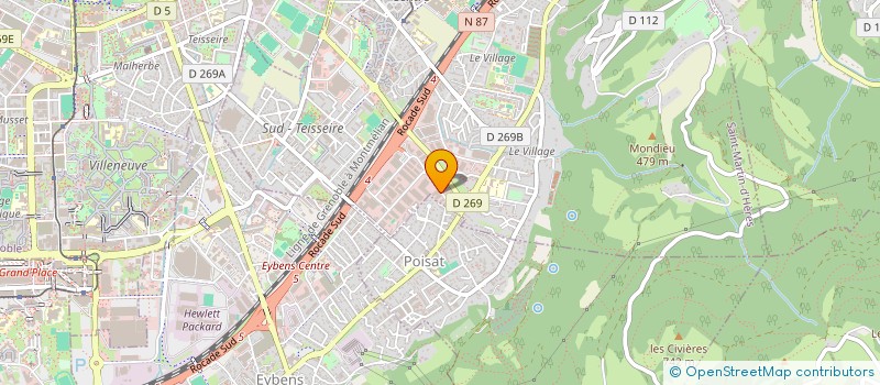 localisation de l'entreprise MADAME THERESE ALVENTOZA  SAINT-MARTIN-D'HERES