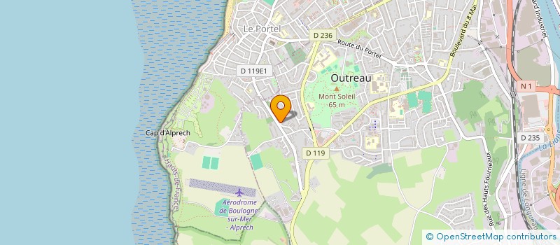 localisation de l'entreprise MADAME THERESE ANQUEZ  OUTREAU