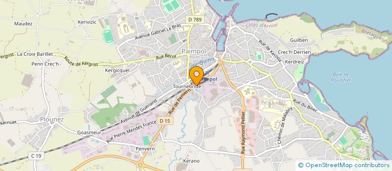 localisation de l'entreprise MADAME THERESE AUFFRET  PAIMPOL