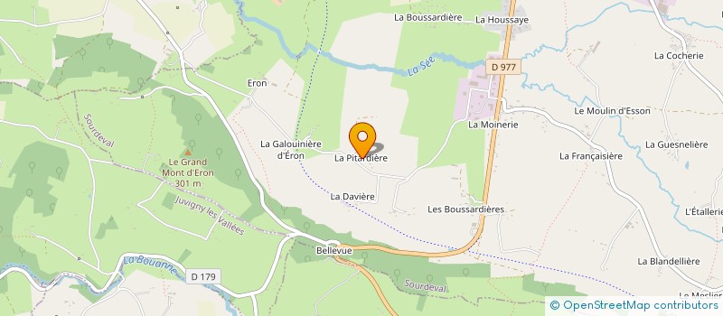 localisation de l'entreprise MADAME THERESE AUVRAY  SOURDEVAL