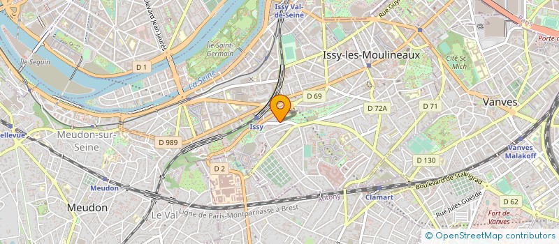 localisation de l'entreprise MADAME THERESE BAGDADIAN à ISSY-LES-MOULINEAUX