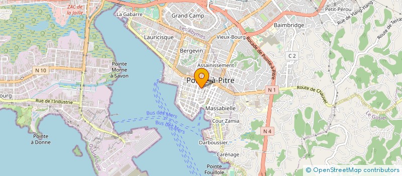 localisation de l'entreprise MADAME THERESE BANDOU à POINTE-A-PITRE