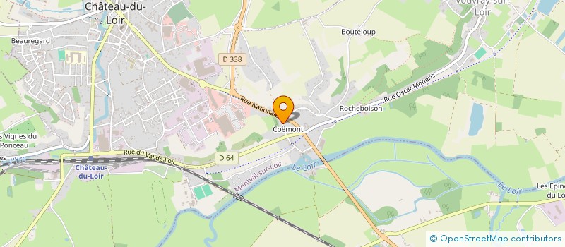 localisation de l'entreprise MADAME THERESE BARDET  MONTVAL-SUR-LOIR