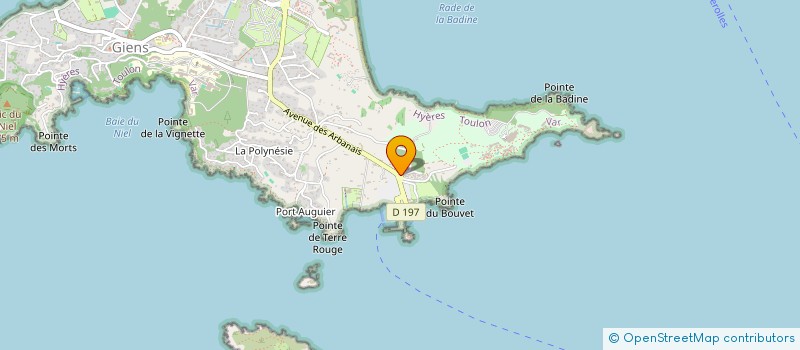 localisation de l'entreprise MADAME THERESE BARET à HYERES