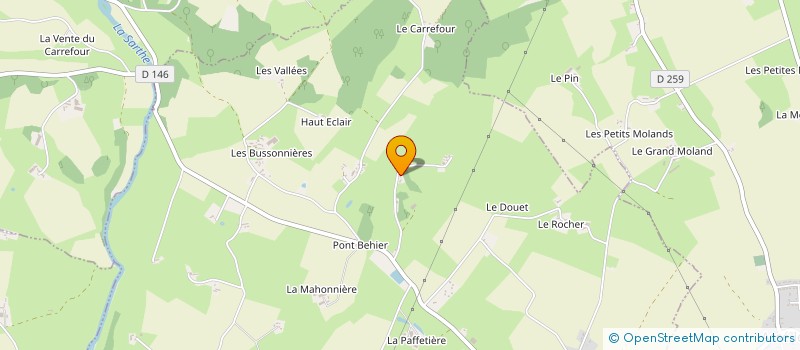 localisation de l'entreprise MADAME THERESE BAROILLER à SOUGE LE GANELON