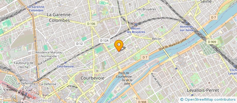 localisation de l'entreprise MADAME THERESE BENDOME NGUEMA à COURBEVOIE
