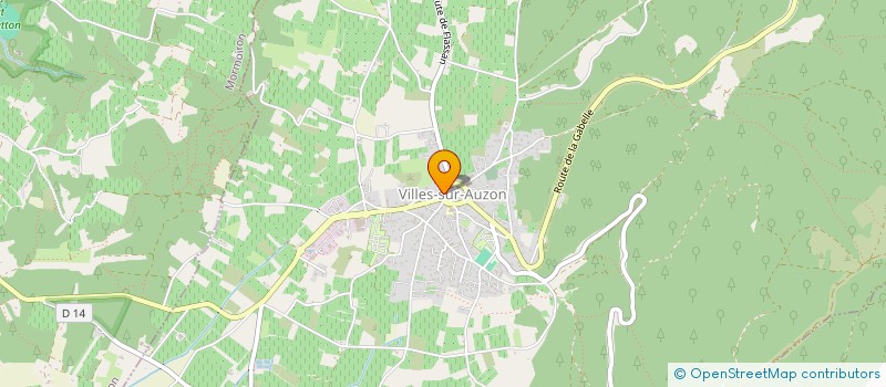 localisation de l'entreprise MADAME THERESE BERARD  VILLES-SUR-AUZON
