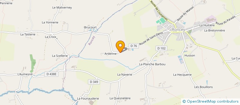 localisation de l'entreprise MADAME THERESE BESNEVILLE  RONCEY