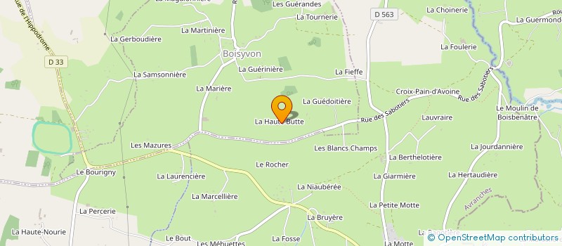 localisation de l'entreprise MADAME THERESE BESNIER  BOISYVON