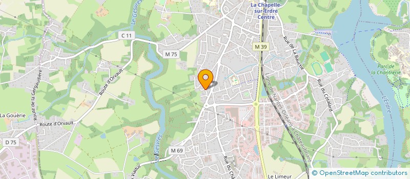 localisation de l'entreprise MADAME THERESE BIDAUD à LA CHAPELLE-SUR-ERDRE