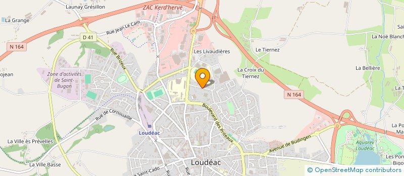 localisation de l'entreprise MADAME THERESE BIOU à LOUDEAC