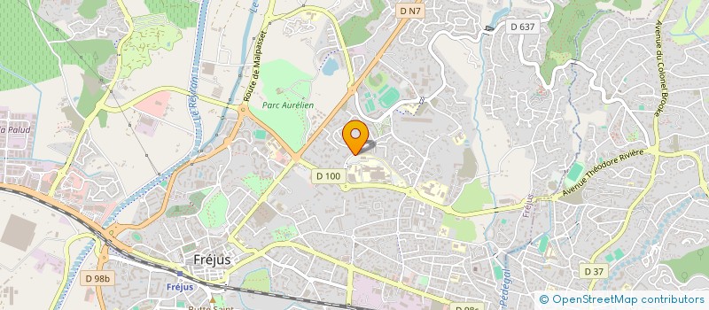 localisation de l'entreprise MADAME THERESE BISSIERE à FREJUS